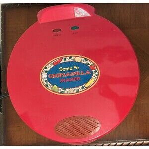 Santa Fe 12" Quesadilla Maker QM2SFR Red Salton 2002 Tested Working